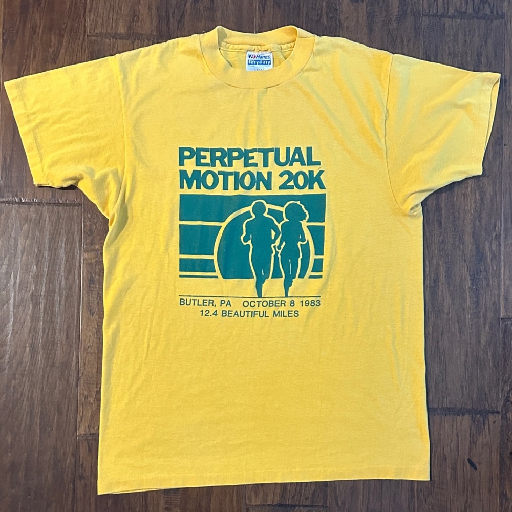 Vintage 1983 Perpetual Run tee shirt sz Large